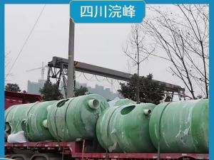 100立方卧式玻璃钢化粪池生产地埋式生化池成品韧性好