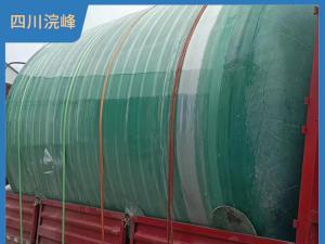 60立方学校玻璃钢隔油池生产沉淀池三格化粪池安装快捷方便