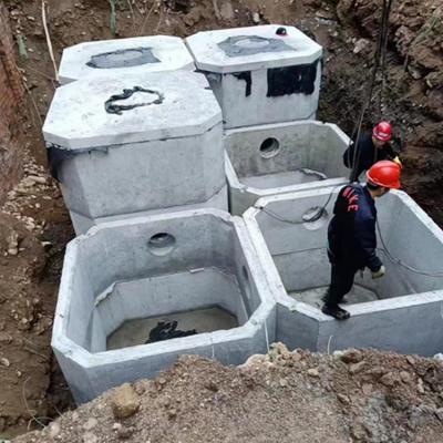 方形小区旱厕改造化粪池定制6到100立方整体式生态池工期短